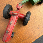 Vintage Silk Toys IH International Red Tractor w/ Trailer Wagon 1/64 Farm Toy