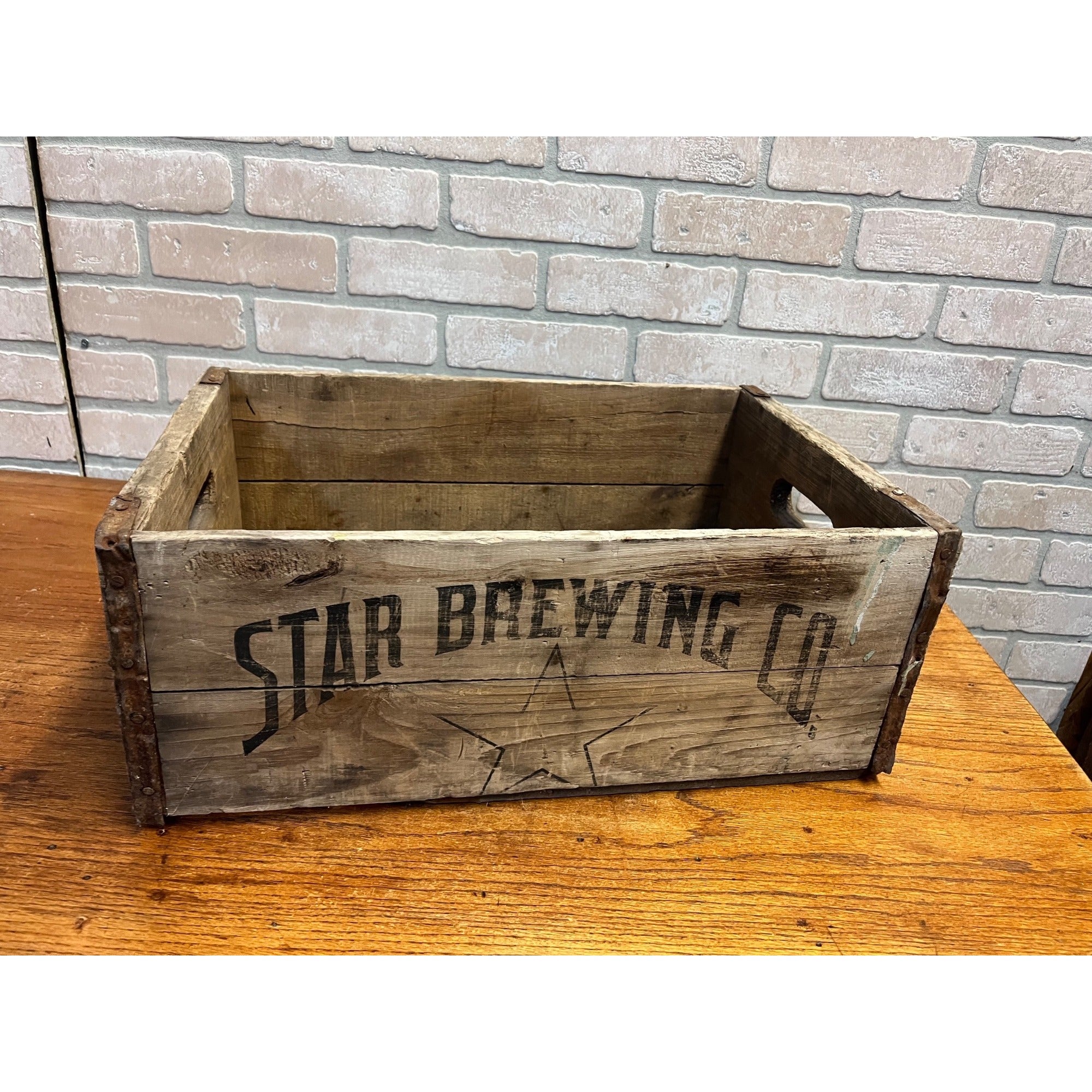 Vintage 1940s Star Brewing Co Beer Crate Case 12oz Steinie Bottles Lomira Wis WI