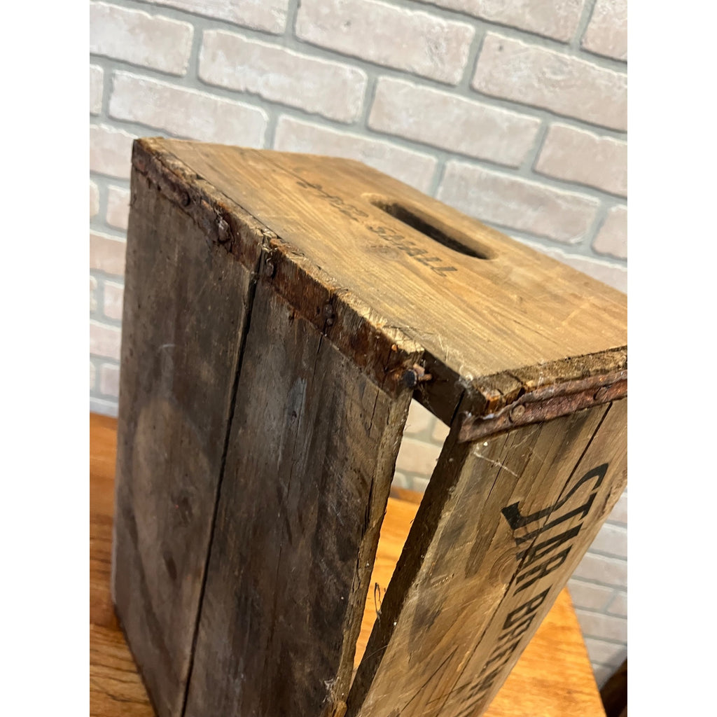 Vintage 1940s Star Brewing Co Beer Crate Case 12oz Steinie Bottles Lomira Wis WI