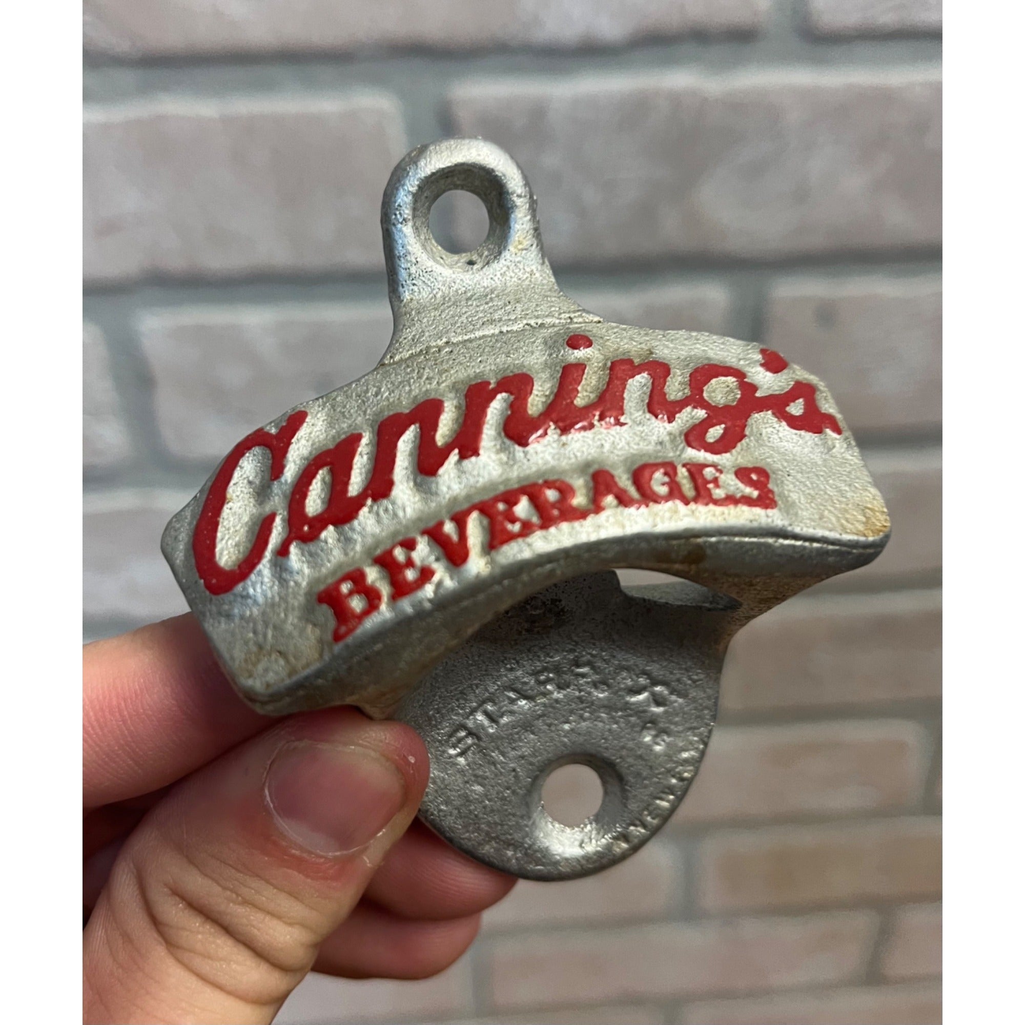 Vintage Canning's Beverages Starr X Wall Mounted Bottle Opener Sold to Coca Cola