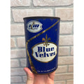 Vintage 1960s Kerr McGee Blue Velvet Motor Oil Metal Can 1qt Advertising - Empty