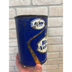 Vintage 1960s Kerr McGee Blue Velvet Motor Oil Metal Can 1qt Advertising - Empty