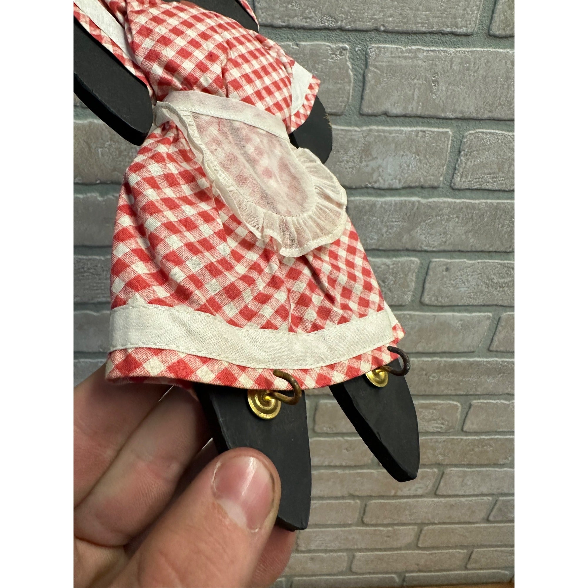 Vintage Black Americana Mammy Key Holder Hook Plaque Wooden Wall Decor