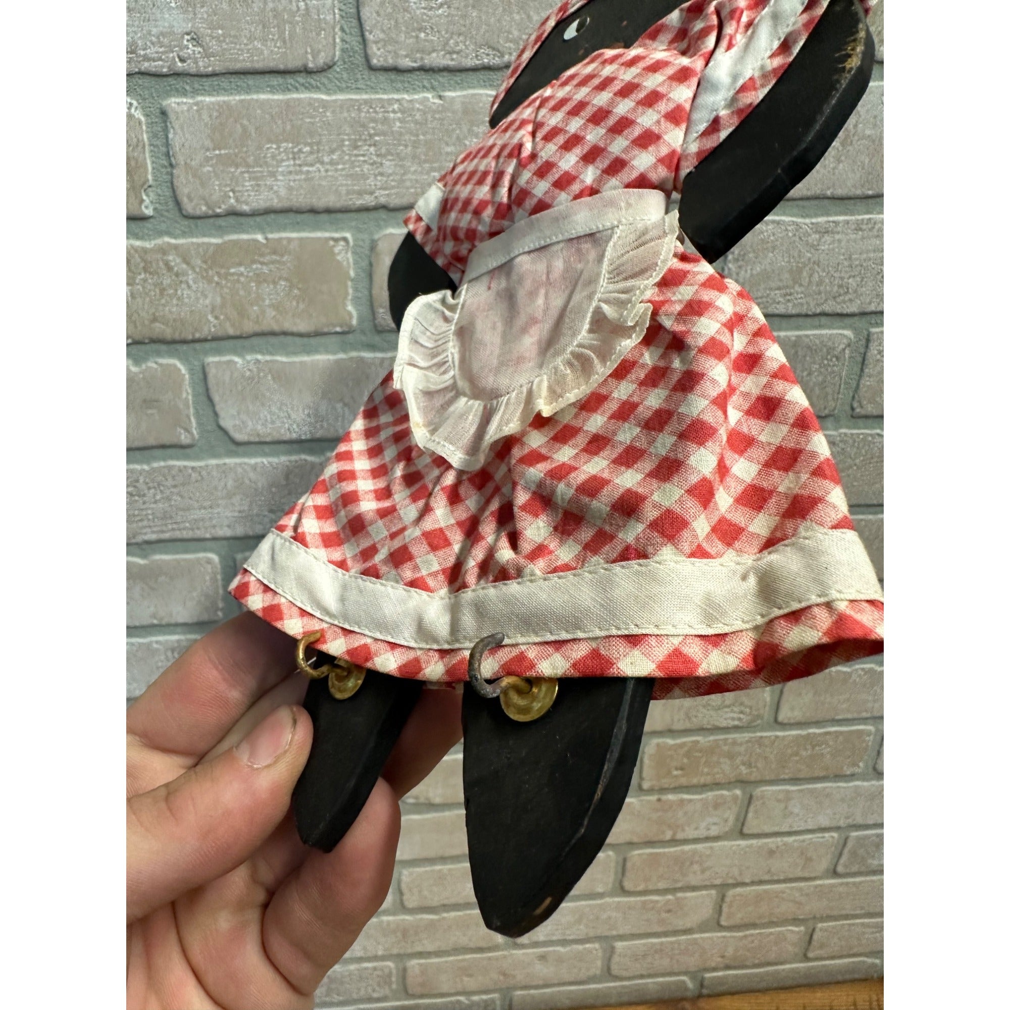 Vintage Black Americana Mammy Key Holder Hook Plaque Wooden Wall Decor