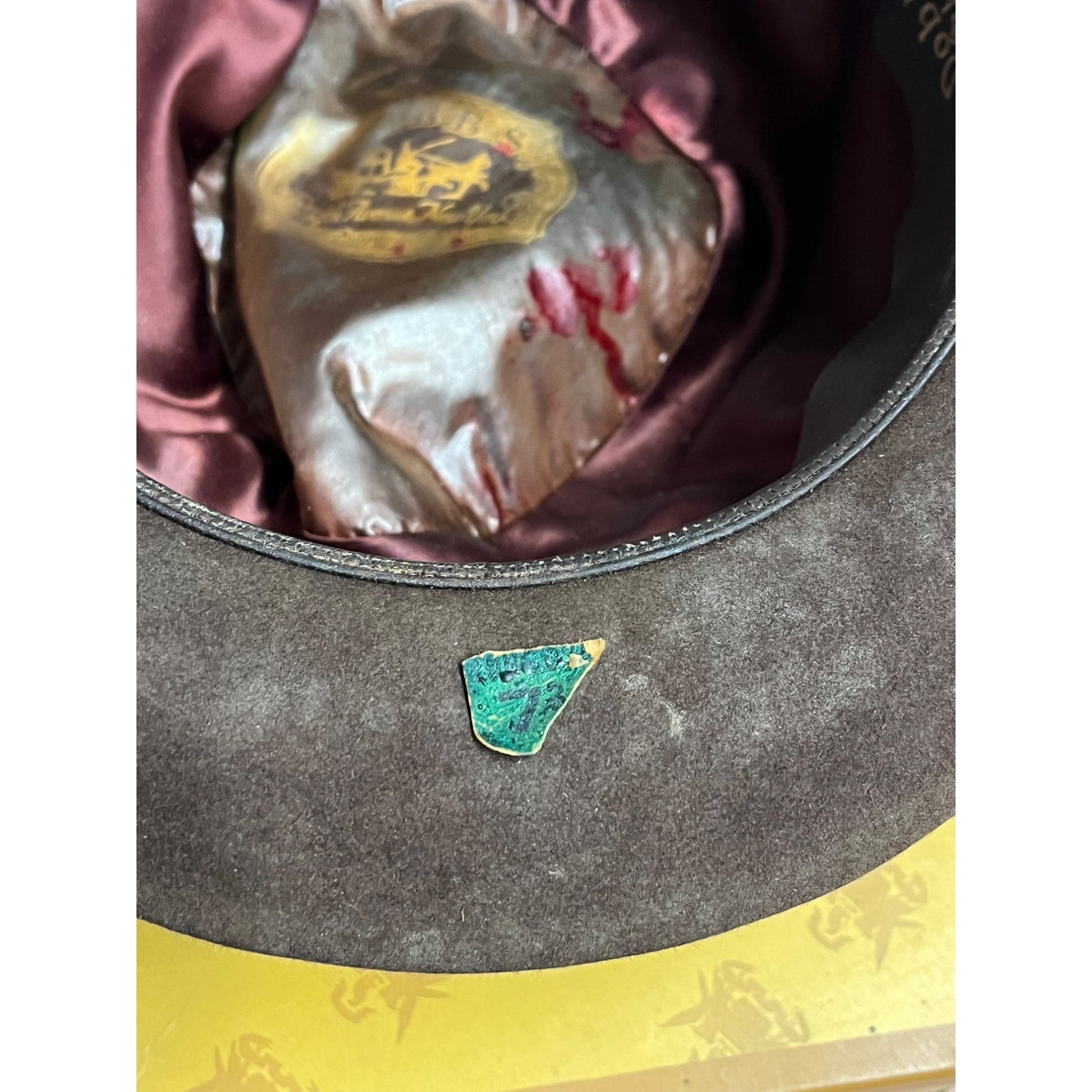 Vintage 1940s 1950s Dobbs Fifteen Brown Fedora Hat 7 3/8