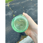 Antique Jos Statz City Bottling Works Jefferson Wis. Soda Aqua Bottle Embossed