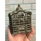 ANTIQUE A.C. WILLIAMS CAST IRON BANK BUILDING STILL BANK