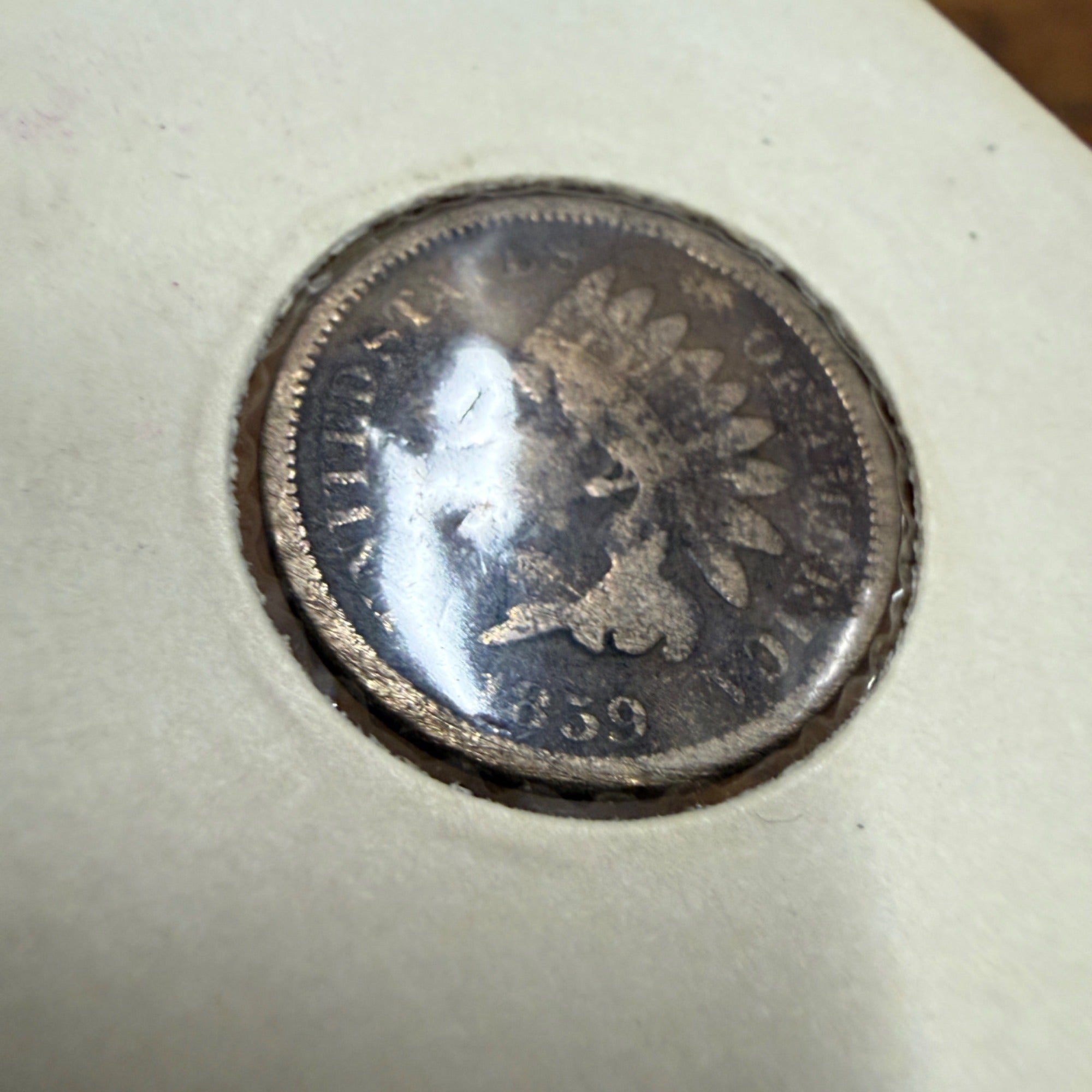 1859 P US INDIAN HEAD CENT - FIRST YEAR USA PENNY Coin - 1859-P