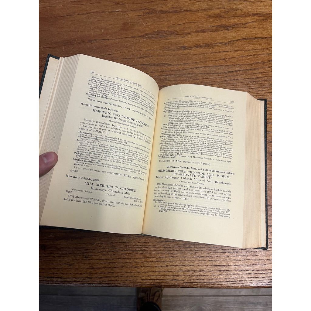 1950 The National Formulary Drug Store Pharmacy Hardcover Book 9th Edition