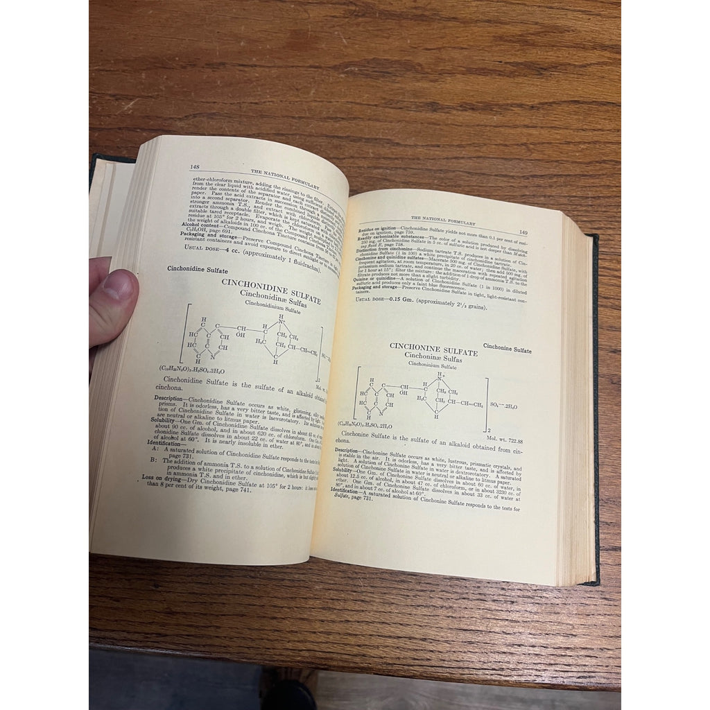 1950 The National Formulary Drug Store Pharmacy Hardcover Book 9th Edition