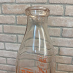VTG Quart Milk Bottle SANKEY'S DAIRY Oconto Falls Wis. 9 1/2" Tall Wisconsin