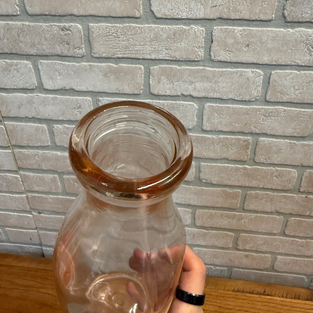 VTG Quart Milk Bottle SANKEY'S DAIRY Oconto Falls Wis. 9 1/2" Tall Wisconsin