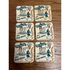 Vintage Fox Head Waukesha 400 Beer Wisconsin Bar Coasters Set (6) Headley