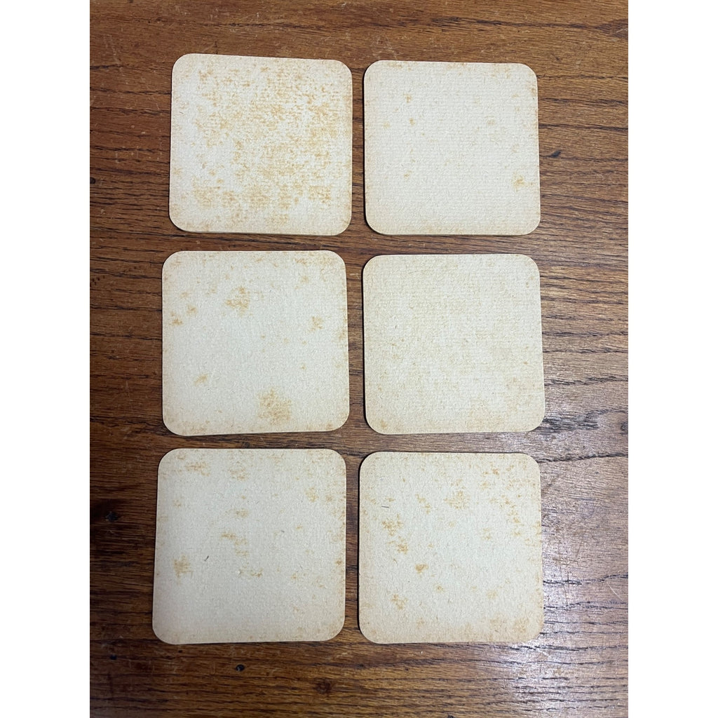 Vintage Fox Head Waukesha 400 Beer Wisconsin Bar Coasters Set (6) Headley