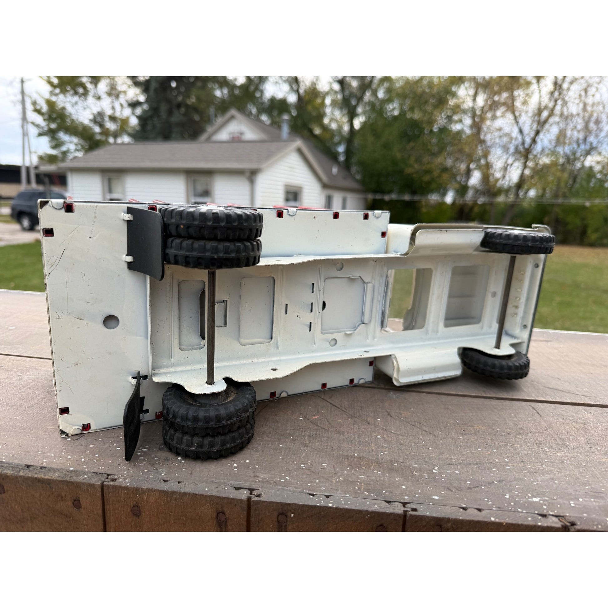 Vintage 1958 Tonka Farms Stake Bed Truck Pressed Steel Toy