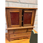 Antique Vintage Handmade Wooden Doll Furniture Lot – Chairs Table Hutch Bench