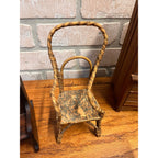 Antique Vintage Handmade Wooden Doll Furniture Lot – Chairs Table Hutch Bench