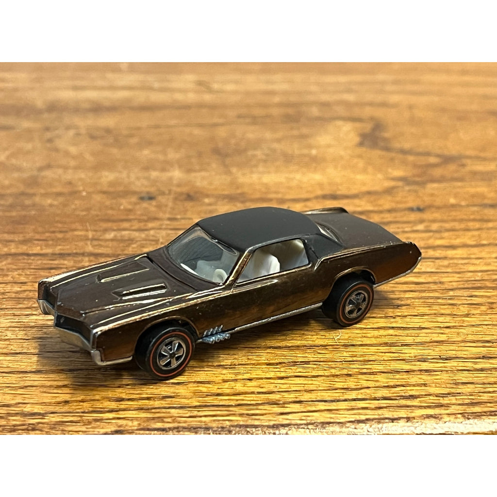Vintage Hot Wheels Redlines 1968 Custom Eldorado Chocolate Brown - Excellent!