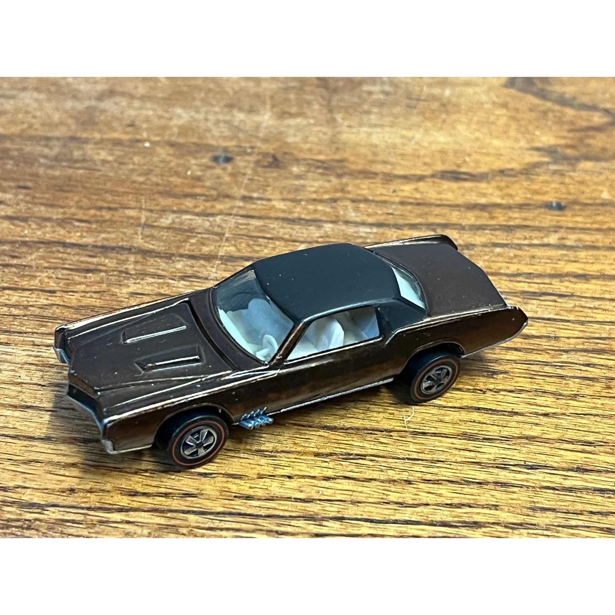 Vintage Hot Wheels Redlines 1968 Custom Eldorado Chocolate Brown - Excellent!