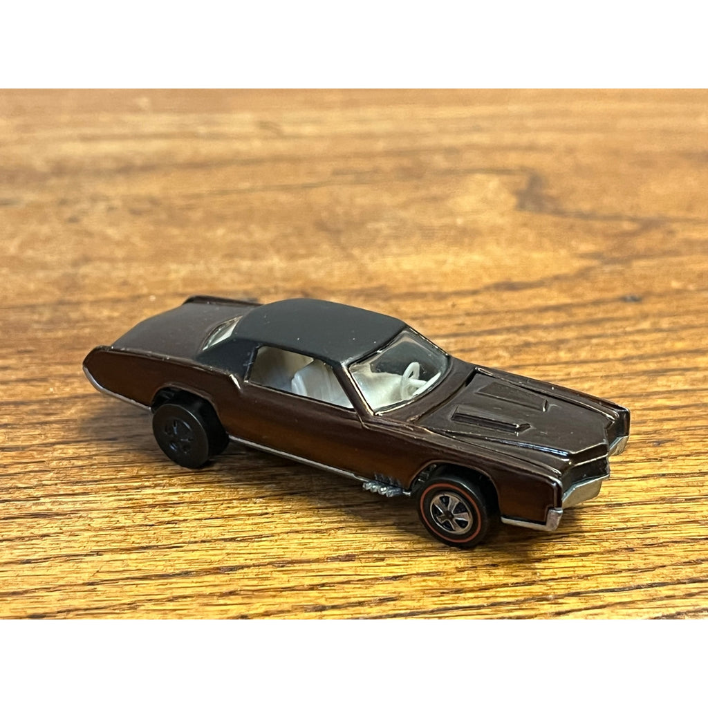 Vintage Hot Wheels Redlines 1968 Custom Eldorado Chocolate Brown - Excellent!