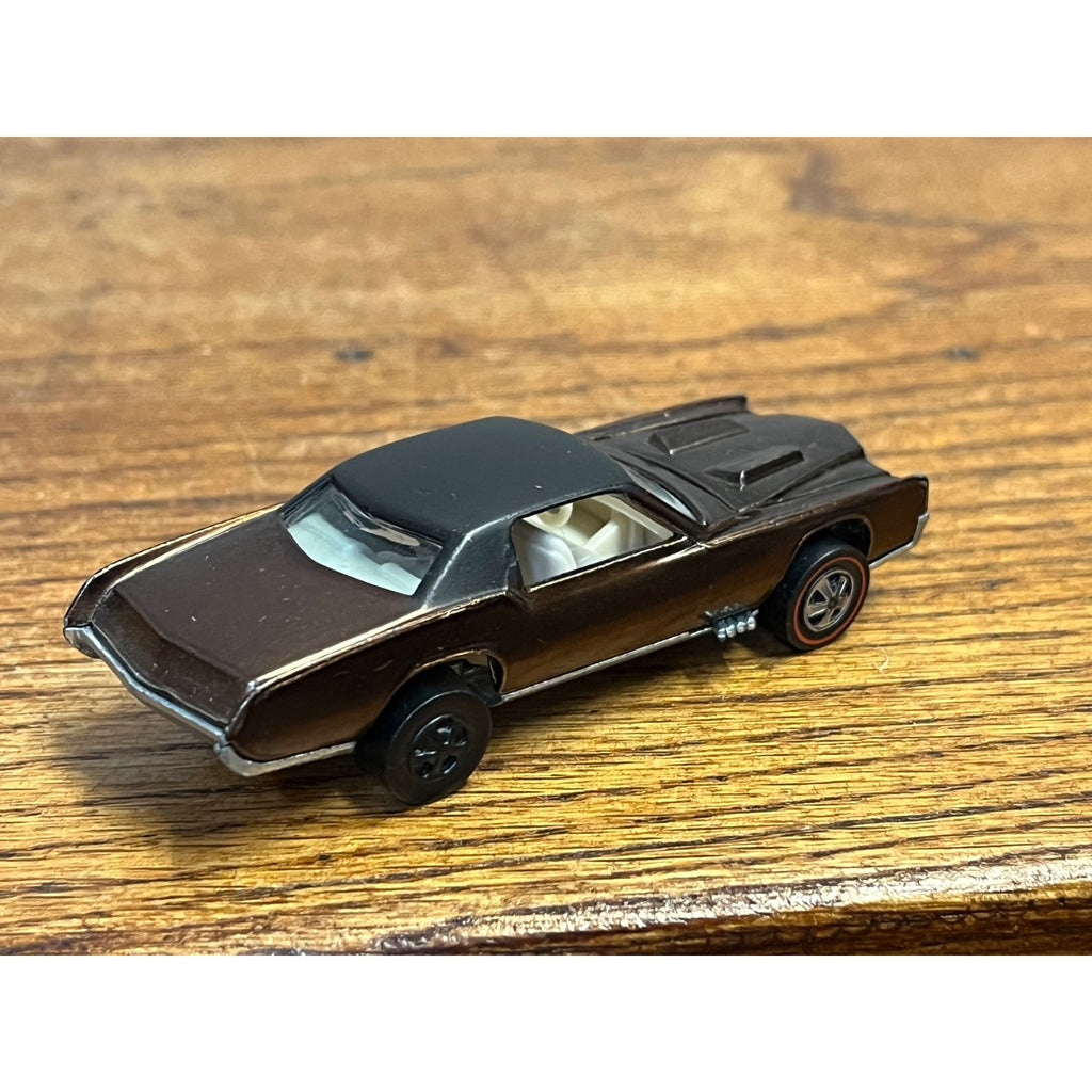 Vintage Hot Wheels Redlines 1968 Custom Eldorado Chocolate Brown - Excellent!