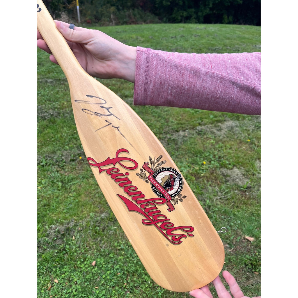 Leinenkugel's Beer Brewery Wood Canoe Paddle 48" Oar Join Us Out Here Bar Sign