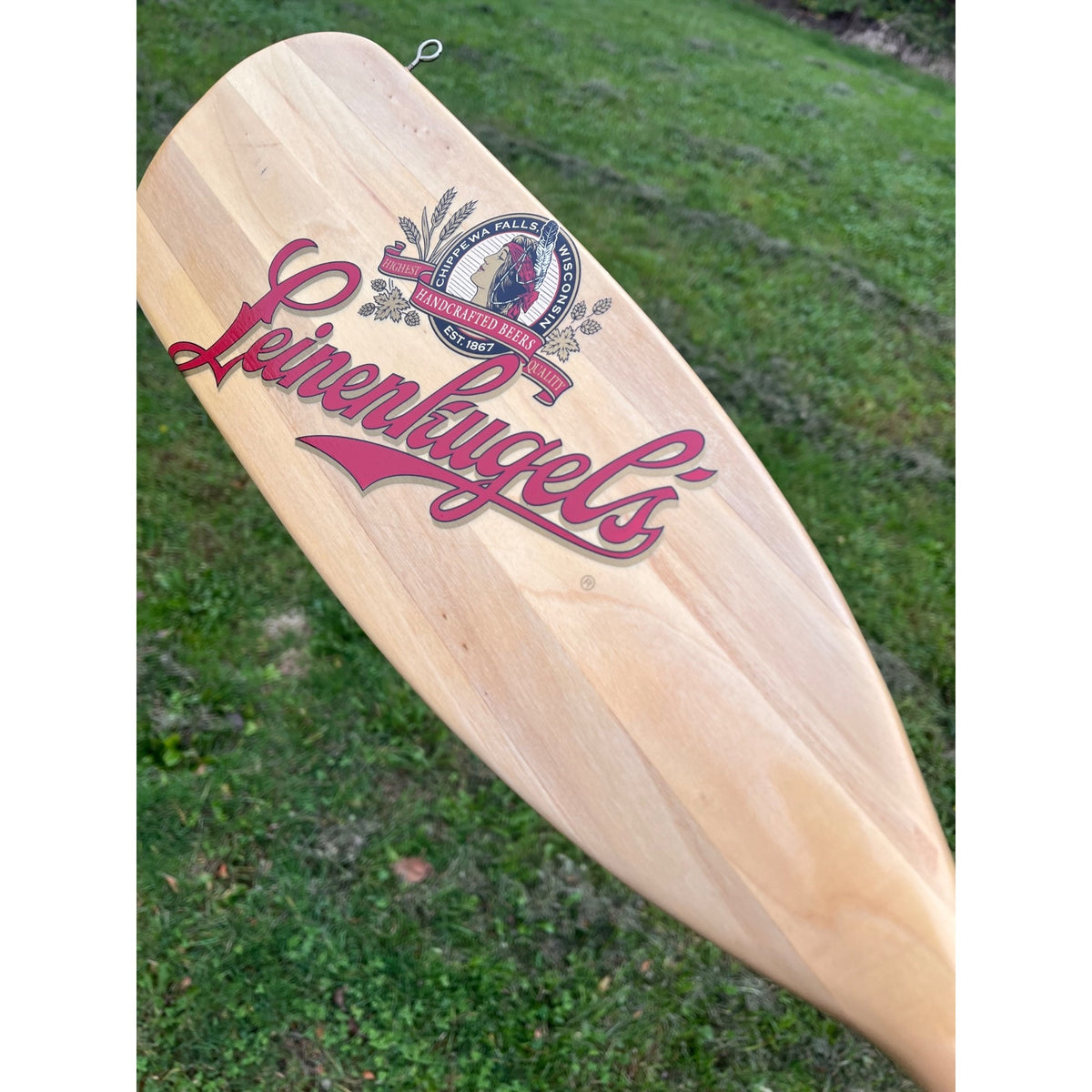 Leinenkugel's Beer Brewery Wood Canoe Paddle 48" Oar Join Us Out Here Bar Sign