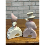 Vintage 1930s Erphila Art Pottery Boy and Girl Figurine Bookends Germany