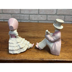 Vintage 1930s Erphila Art Pottery Boy and Girl Figurine Bookends Germany