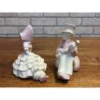 Vintage 1930s Erphila Art Pottery Boy and Girl Figurine Bookends Germany