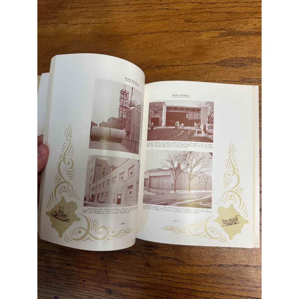 100 Years Of Leathermaking Book Fred Rueping Leather Company Fond Du Lac WI 1954