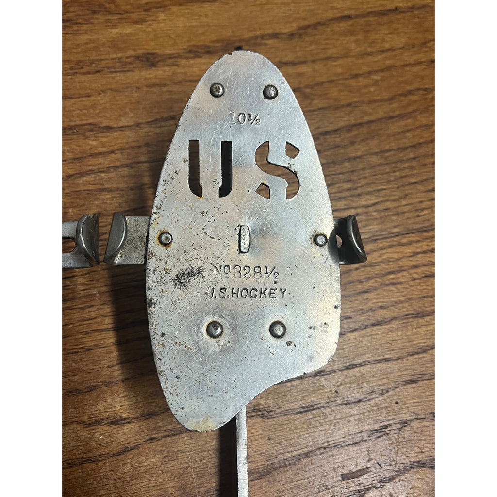 Antique Patent 1905 Mens US Hokcey Steel Ice Skates Winter Christmas Primitive Farmhouse Decor