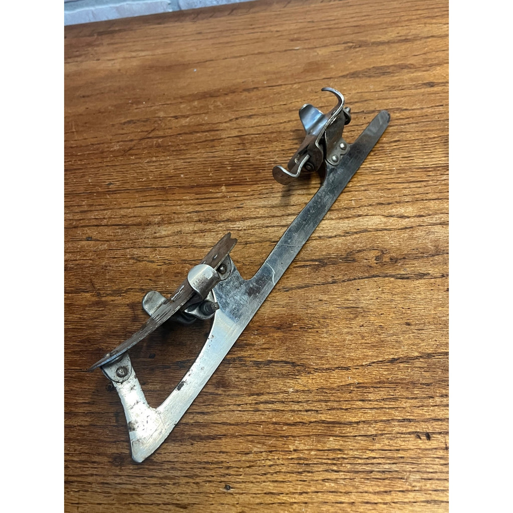 Antique Patent 1905 Mens US Hokcey Steel Ice Skates Winter Christmas Primitive Farmhouse Decor