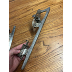 Antique Patent 1905 Mens US Hokcey Steel Ice Skates Winter Christmas Primitive Farmhouse Decor