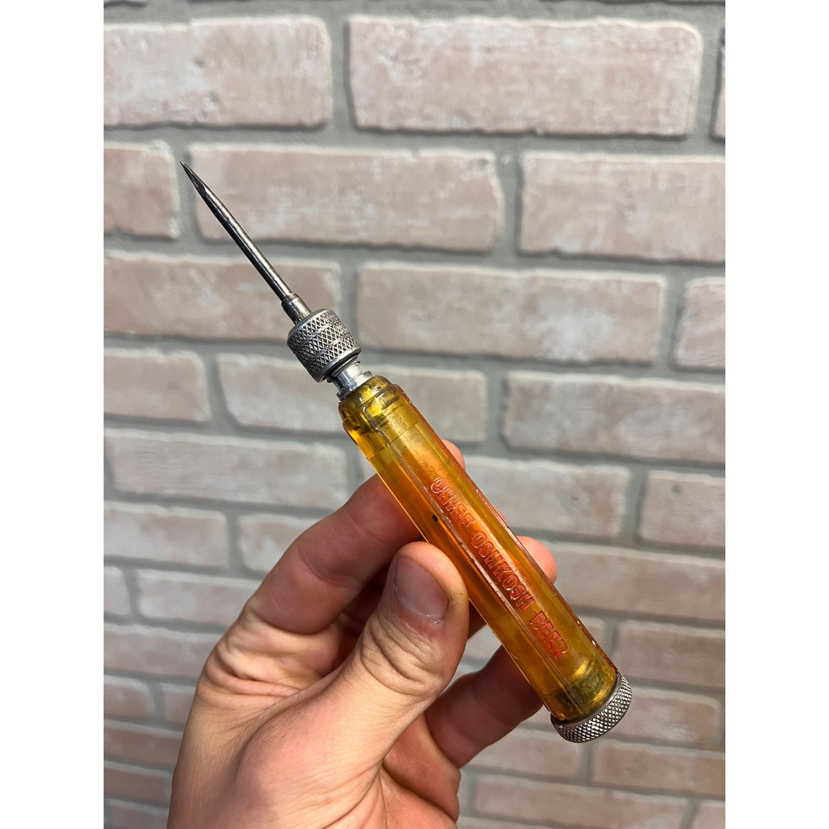 RARE Vintage Chief Oshkosh Beer Advertising Multi-Tool Screwdriver Wis WI