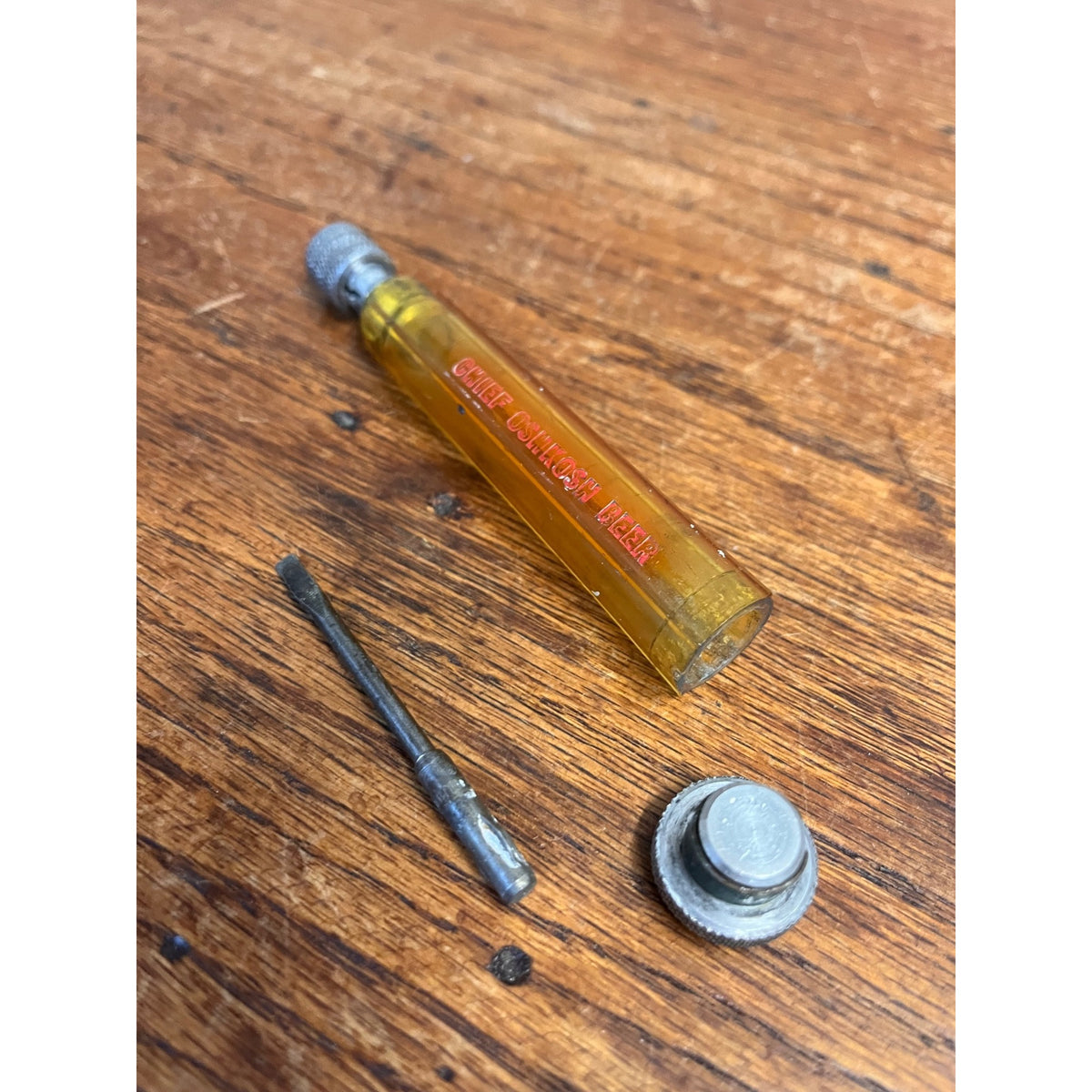 RARE Vintage Chief Oshkosh Beer Advertising Multi-Tool Screwdriver Wis WI