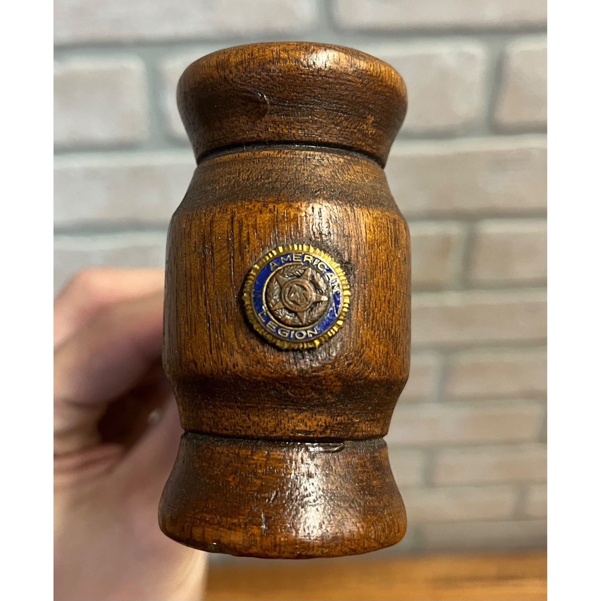 Vintage Wooden American Legion Hammer Mallet Gavel