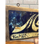 Vintage Mayer Shoes Tin Embossed Advertising Sign Milwaukee Wisconsin Zimmerman