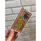 Vintage Topps Gum Co. Wacky Plak Card 81 Postcard USE YOUR HEAD Baseball