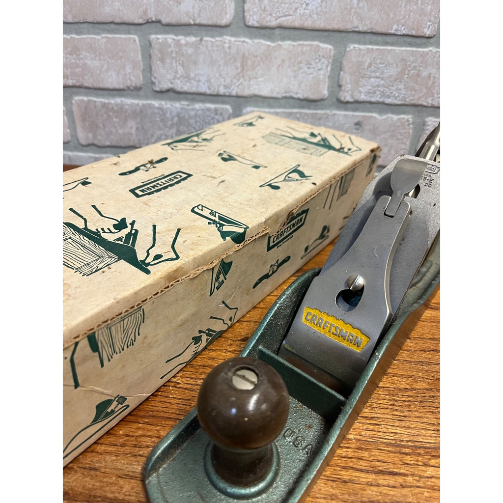 VINTAGE SEARS CRAFTSMAN Jack Plane 14"" Long - 2"" Cutter USA #9-37065 Carpentry