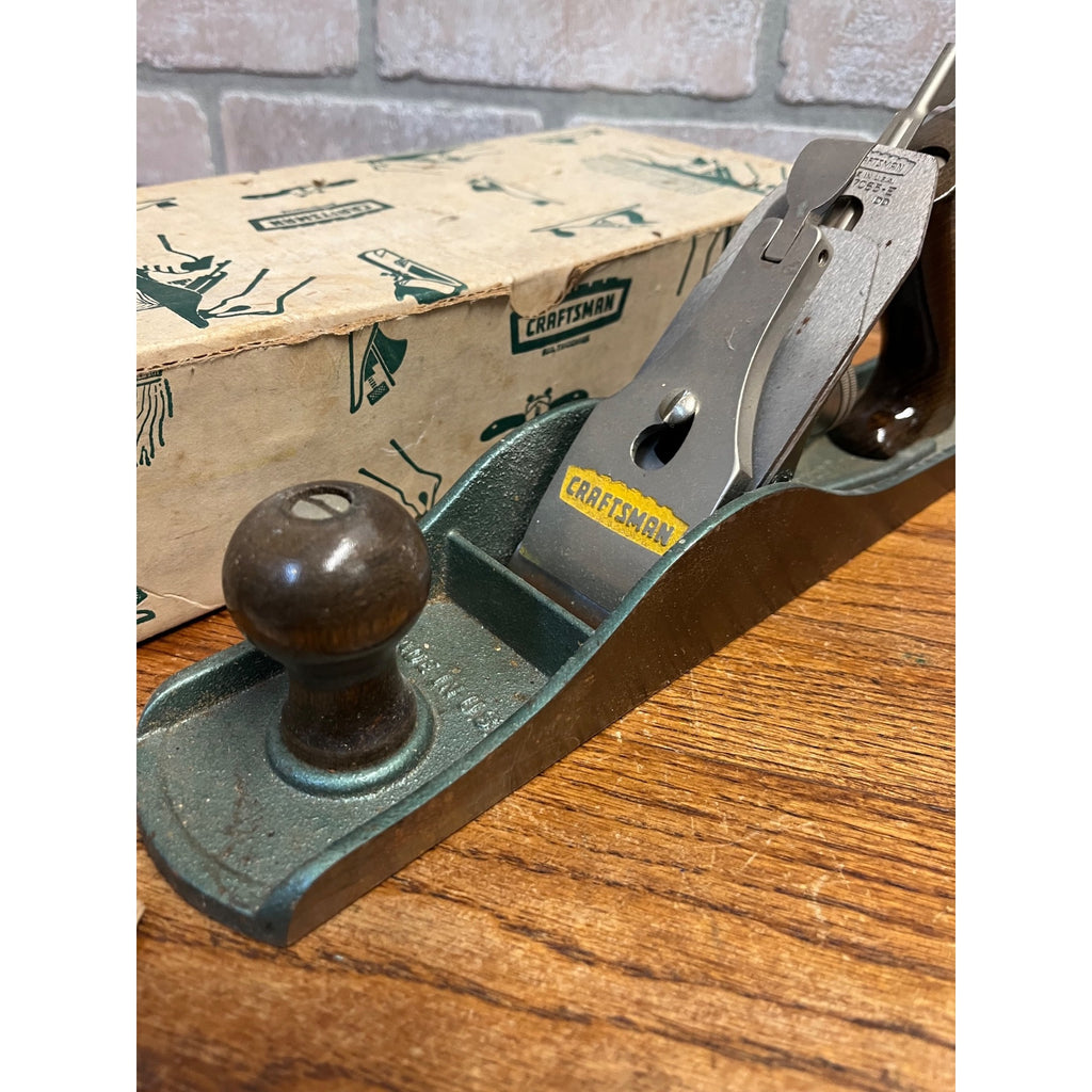VINTAGE SEARS CRAFTSMAN Jack Plane 14"" Long - 2"" Cutter USA #9-37065 Carpentry