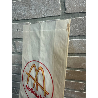 RARE Vintage 1960s McDonalds Cheeseburger Original Paper Bag Sleeve Wrapper