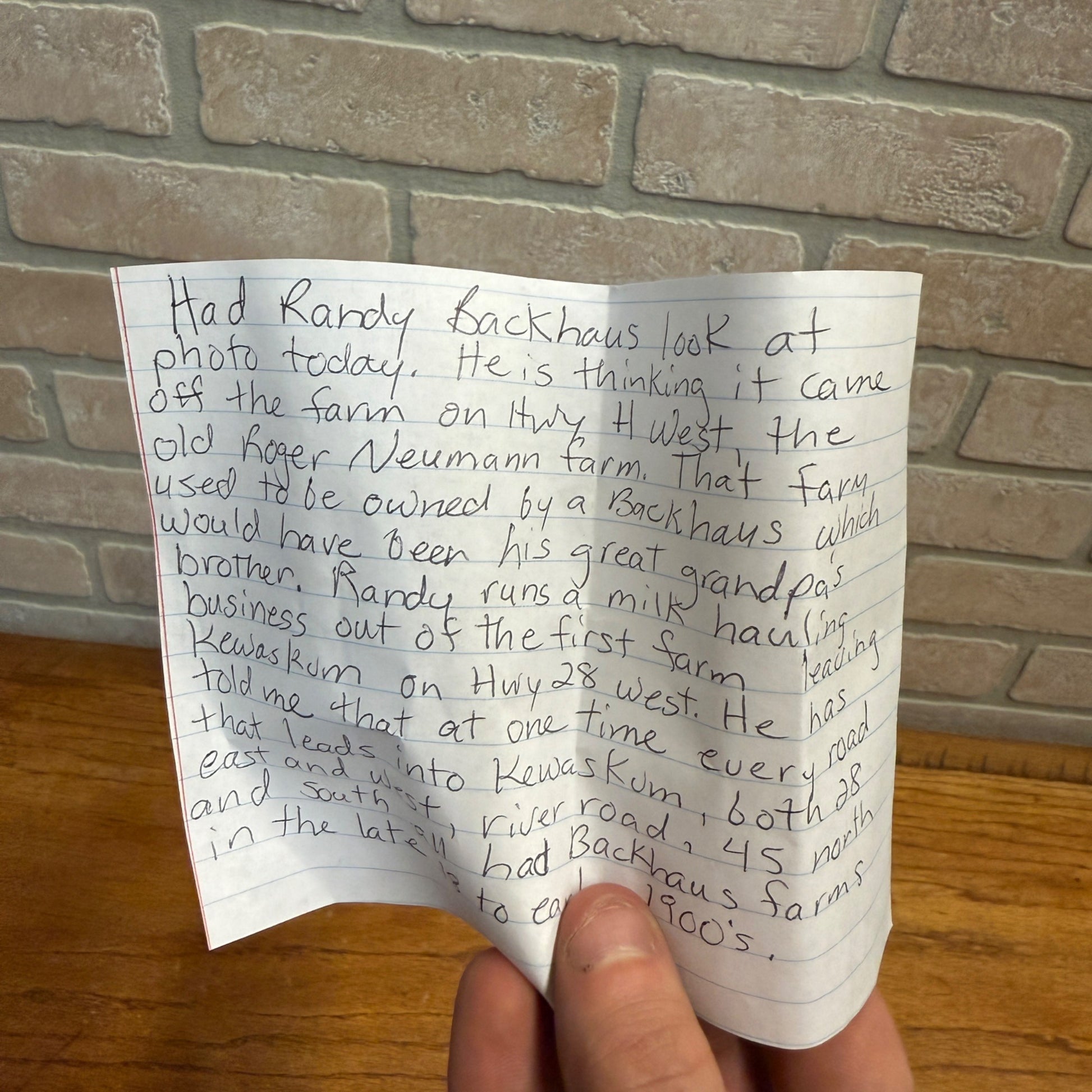 SCARCE Vintage Backhaus Dairy Kewaskum Wis Half Pint Milk Bottle WI Wisconsin