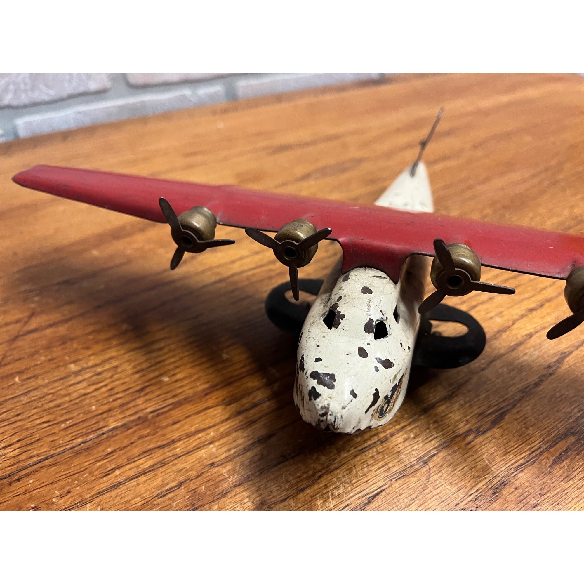Vintage Wyandotte China Clipper Pan Am Toy Airplane Pressed Steel Toy