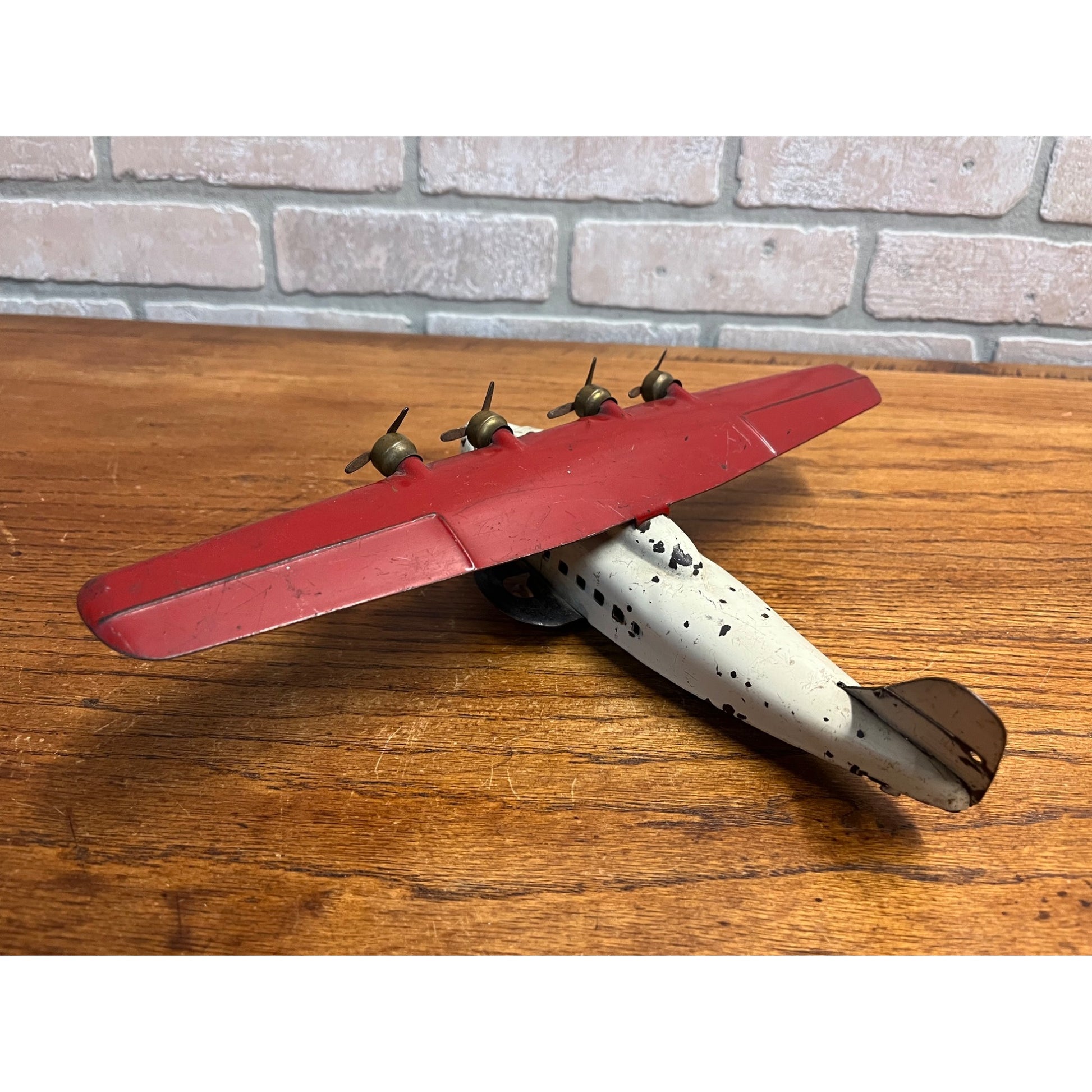 Vintage Wyandotte China Clipper Pan Am Toy Airplane Pressed Steel Toy