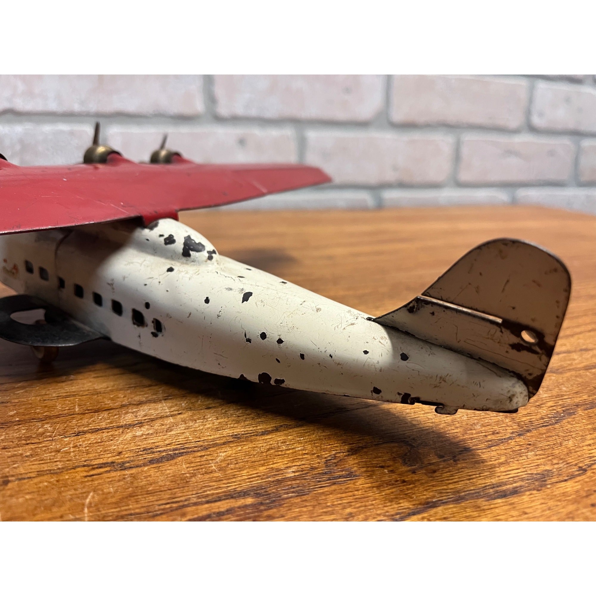 Vintage Wyandotte China Clipper Pan Am Toy Airplane Pressed Steel Toy