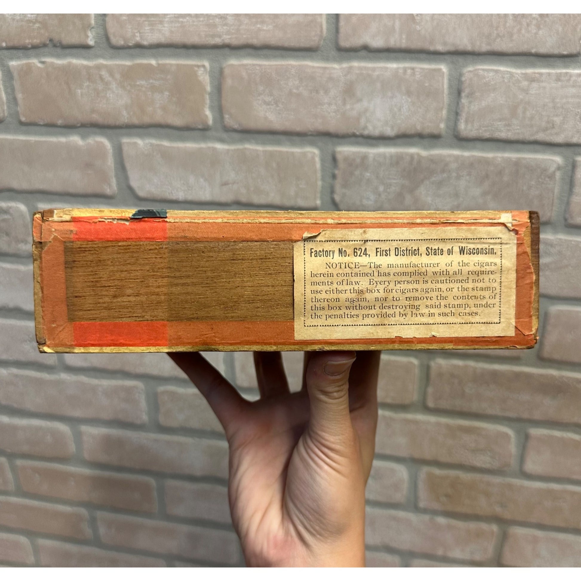 RARE Early 1900s Victorian Lady "Jessie" Cigar Box Wooden Milwaukee Wisconsin Wis