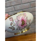 Bavaria Elfenbein Porzellan Serving Bowl with Lid Elegant Flowers Ceramic