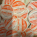 Milk Bottle Cap - Moon Farm Dairy - Oshkosh, (Wisconsin) Wis WI - Orange Drink