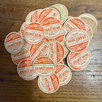 Milk Bottle Cap - Moon Farm Dairy - Oshkosh, (Wisconsin) Wis WI - Orange Drink